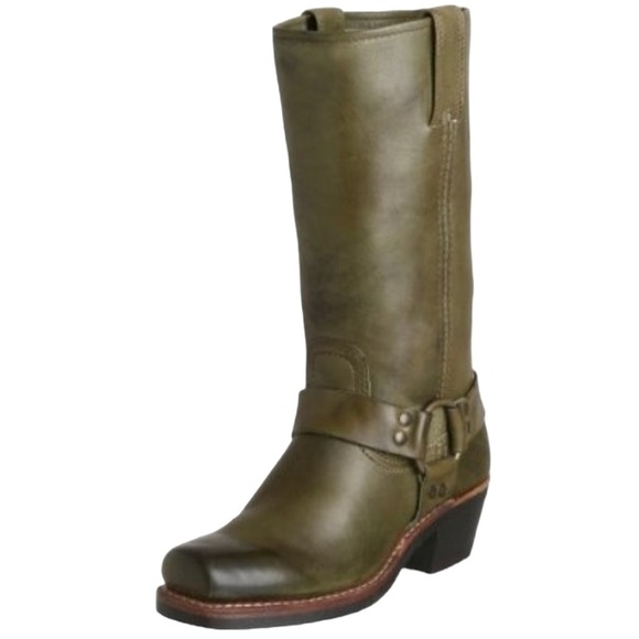 Frye Shoes - FRYE Harness dark olive green boots size 7